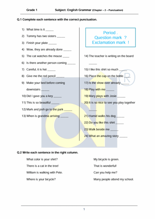 Chapter 02 - Punctuation