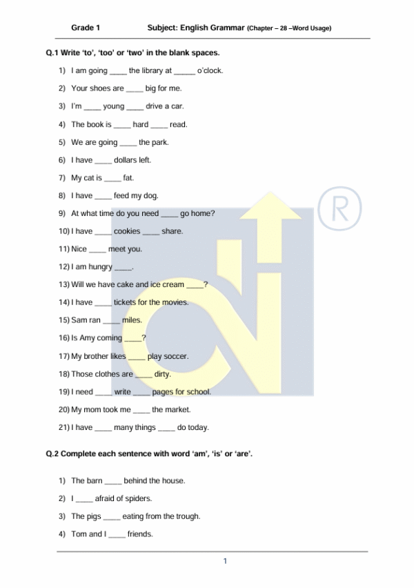 Chapter 28 - Word Usage